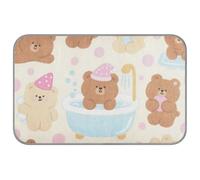EtherSpher Cartoon Cute Brown Teddy Bear Summer cooling pad for dogs large Self Cooling mat for dogs outdoor for hamster outdoors removablapete enfriador para perros M