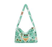 EtherSpher Cartoon Cute Crocodiles Green Plush Underarm Bag shoulder bag for wife