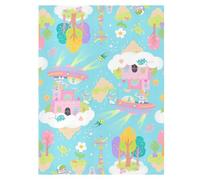 EtherSpher Cartoon Cute Fairy Tale Castle Baby Stroller Sun Cover UV Protection Bassinet Sun Shade,Travel Accessories pram parasol