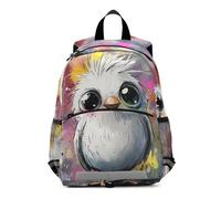 EtherSpher Cartoon Cute White Bird kids personalized backpack girls chest strap bookbags for 2 year old mochilas escolares para ni?os de 5 a?os