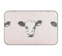 EtherSpher Cartoon Cute White Cow Summer Dog Cooling pad Self Cooling Blanket for Dogs for Rabbits Outdoor Soft esterilla refrescante para Perros M