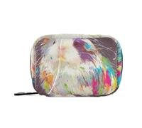 EtherSpher Cartoon Cute White Guinea Pig medicine bag for traveling with Detachable Compartments portable medicine pill organizer for purse