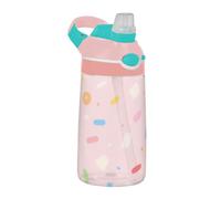 EtherSpher Cartoon Firework Ribbon Pink Water Bottle Kids with Straw Lid Leak Proof Toddler Cup for Hiking, Travel, Running or Fitness botellas de agua