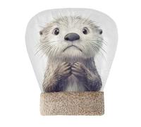 EtherSpher Cartoon Funny Gray Sea Otter Bed Bag for Cat Perfect Shelter Pet Snuggle Sack for cute Cold Weather Comfortable Self Warm