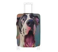 EtherSpher Cartoon Funny Great White Dane Dogs Elastic suitcases Covers for Luggage Dustproof suitcases Cover Baggage Protector Fit 18-32 Inch Luggage