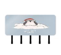 EtherSpher Cartoon Penguin You Got This Key Holder with Mail Organizer & 5 Self-Adhesive Hanging Home Improvement wallhanger for Hallway