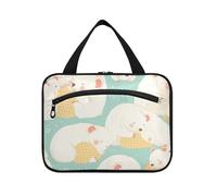 EtherSpher Cartoon Sleeping Tasmanian Devil Light Green hanging travel bag toiletry kit with hook, designer collapsible toiletry kit for mom hotel bolsa de maquillaje para mujer L, cartoon sleeping