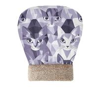 EtherSpher Cats Face Lilac and Silver Gray Bed Sleeping Bag for Cat for Indoor Puppy and Cats Tunnel Hideaway Winter Soft Wrap Semienclosed
