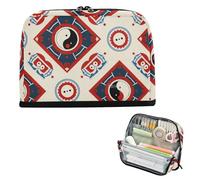 EtherSpher Chinese Culture Bagua Pattern Pencil Cases Large Capacity Make Up Bags Portable Coin for Boys Grade School Supplies cartuchera para ninos