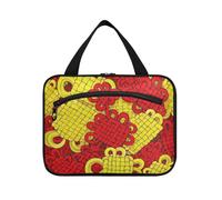 EtherSpher Chinese Culture Chinese Knot hanging travel toiletry bag hanging with hook, designer essential hanging toiletry bags for trip essentials travel kit de para mujer L, Chinese culture Chinese