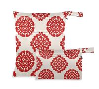 EtherSpher Chinese Culture Paper-cut Art mess-proof small dry bags 2 Pack travel essentials for babies with handles for daycare, yoga