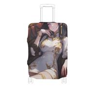 EtherSpher Chinese Sexy Anime Girl Elastic Large Luggage Cover Protector Scratchproof Suitcase Cover Luggage Protectors Fit 18-32 Inch Luggage