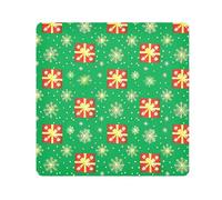 EtherSpher Christmas Gold Snowflake Box Travel Pouchs Camera Lens Cloth Magic Sticker Jewelry Organizer Wrap 21.7 X 21.7 Wrapper For Toiletries, Christmas gold snowflake box, 21.7x21.7in