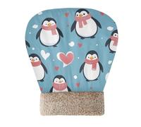 EtherSpher Christmas Penguin Heart Cat Bed Bags for Indoor Puppy and Cats Pet Tunnel Hideout Nest Cold Weather Cozy Self Warm