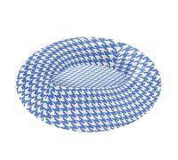 EtherSpher Classical Blue White Houndstooth Relieve Stress Pet Cat Beds fluffier Cat Pillow Bed for Medium Size Pets Supplies Memory Foam
