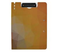 EtherSpher Clipboard with Folder Orange Gradient A4 Clipboard Clipfolio Horizontal and Vertical Double Clips School Clip Board with Cover