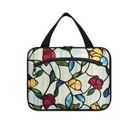 EtherSpher Color Oil Painting Sense Flowers hanging bags for women toiletry with hook, designer fashion bags for men for travel make up gym bolso de para mujer L, Color oil painting sense flowers, L