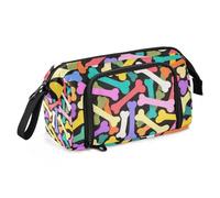 EtherSpher Colorful Cartoon Animal Bone Pencil Case Organizer Large Capacity Big Pencil Cases with Slot for Kids Travel cajita para lapices