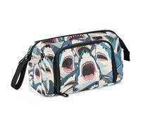 EtherSpher Colorful Cartoon Animal Shark pencil pouches Large Capacity Pencil Box Case with Compartment for Boys Back to School Supplies cartuchera escolar para ninas
