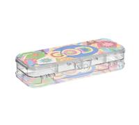 EtherSpher Colorful Cartoon God Cute Designed Plastic Pencil Box Clear 2 Layer Pens Cases For Craft Art With Lid