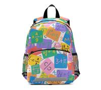 EtherSpher Colorful Cartoon Mathematical Formula sports backpack for kids leash book bags for elementary mochilas escolares para ni?as