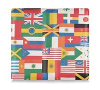 EtherSpher Colorful Cartoon National Flag Premium Leather Registration and Insurance Card Holder Truck Accessories for Cards, Essential Document Driver License