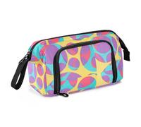 EtherSpher Colorful Circles Pencil Cases Large Capacity Cases With Pencil with Compartment for Teen Boys School Supply caja para guardar lapices