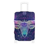 EtherSpher Colorful Glitter Tarot Astrology Cow Elastic Cover for Carry on Luggage Anti Scratch Covers for suitcases Luggage Protector Fit 18-32 Inch Luggage