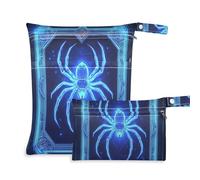 EtherSpher Colorful Mysterious Tarot Astrological reusable bag for travel 2 Pack travel essentials for babies with handles for yoga, beach