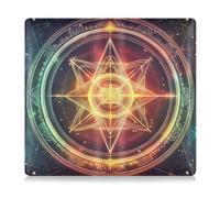 EtherSpher Colorful Mysterious Tarot Astrology Premium Leather Car Registration & Insurance Card Holder Vehicle Glove Box for Essential Document, Driver License, Cards
