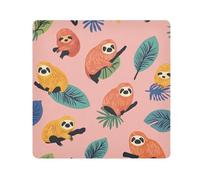 EtherSpher Colorful Sloth Rose Gold Make Up Bag Camera Lens Cloth Magic Makeup Bag Organizer Wrap 21.7 X 21.7 Wrapper Organizer Bags For Women, colorful Sloth Rose Gold, 21.7x21.7in