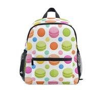 EtherSpher cool kids backpack for boys with name tag Trendy Polka Dot Peach Blue Cookie