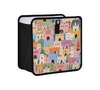 EtherSpher Cute Cartoon Castle Color Hanging Garbage Bag For Car Garbage Container For Car