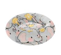 EtherSpher Cute Cartoon Elephants Grey Calming Anti Anxiety Pet Dog Beds fluffier Dog Cave Bed for Medium Size Pets Sleeping sofa para perros