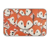 EtherSpher Cute Cartoon Fox Orange Summer Cooling Blanket for Dogs Self Cooling Blankets for Outdoor Cats for Pig Outdoor Cats cat Essentials Camas frias para Perros M