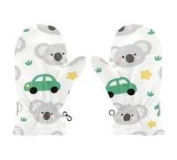 EtherSpher Cute Cartoon Grey Koala warm girls snow mittens 4 year old girl gloves guantes de frio para bebes M 4-6