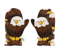 EtherSpher Cute Cartoon Owl Bird cute proof mittens for kids 4-6 girl snow gloves guantes de para frio M 4-6