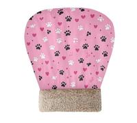 EtherSpher Cute Cartoon Peach Hearts Paw Prints Cat Bed Sleeping Bag for Indoor Cats for Small Dogs Pet Snuggle Sack Winter Self Heating