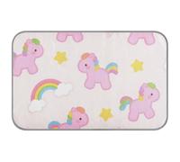 EtherSpher Cute Cartoon Pink Rainbow Horse Summer animal cooling Self Cooling pet shop cool pet pad for pig outdoor cordless tapete refrescante para mascotas M