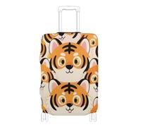 EtherSpher Cute Cartoon Tigers Orange Elastic Luggage dust Cover Washable Baggage Cover Baggage Protector Fit 18-32 Inch Luggage