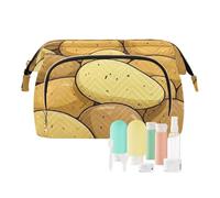 EtherSpher Cute Cartoon Vegetable Potato Makeup Bag Portable Makeup Bags For Women Jewelry for Women Travel, Cute cartoon vegetable potato, One Size