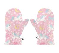 EtherSpher Cute Cartoon White Rainbow Unicorns cute toddler girl mittens age 4-5 3 year old snow gloves guantes de invierno para ninos S 2-4