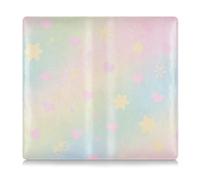 EtherSpher Cute Pink Heart Premium Leather Auto Registration Insurance & ID Card Holder Essential Wallet Case for Documents, Cards, License