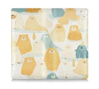 EtherSpher Delicate Cartoon Pacific Walrus Yellow Premium Leather Toursuit car registration and insurance card holder Car Essentials for Driver Auto Owners Trailer Motorcycle Boat