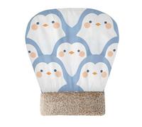 EtherSpher Delicate Cartoon Penguin Light Blue Cave Cat Bag Bed for Cats Tunnel Hideaway Winter Soft & Safe Wrap Semienclosed