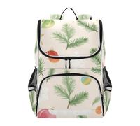 EtherSpher Designed little kids backpacks Merry Christmas Green Holly