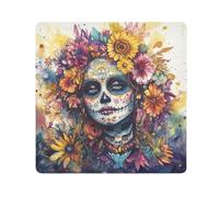 EtherSpher Dia De Los Muertos Mexican Makeup Organizer Bag Cloth Self Adhesive Organizer Wrap 21.7 X 21.7 Wrapper Organizer Bags For Women, Dia De Los Muertos Mexican, 21.7x21.7in