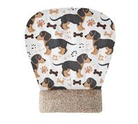 EtherSpher Duchshund Dog Cute Bones Bag Bed Cave for Cat for Cats and Small Dog Hideway for cute's Winter Soft Self Warm
