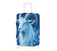 EtherSpher Fierce Goat Royal Blue Elastic Luggage Protector Cover Scratchproof Carry on Suitcase Cover Travel Essentials Fit 18-32 Inch Luggage