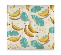 EtherSpher Fruit Banana Floral Leaf Yellow Cyan Pu Leather Toursuit car registration and insurance card holder Truck Accessories for Cards, Essential Document, Driver License Vehicle Paperwork